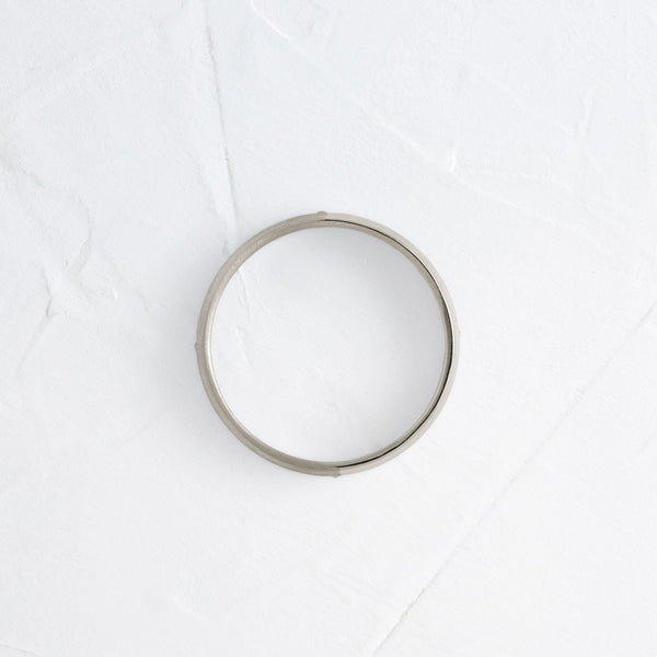 Classic Band with Dainty Stones- 0.05 CT Round Lab Grown Diamond Men's Wedding Band - Classic- Men's Wedding Band