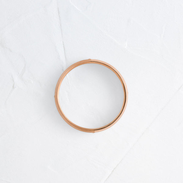 Classic Band with Dainty Stones- 0.05 CT Round Lab Grown Diamond Men's Wedding Band - Classic- Men's Wedding Band