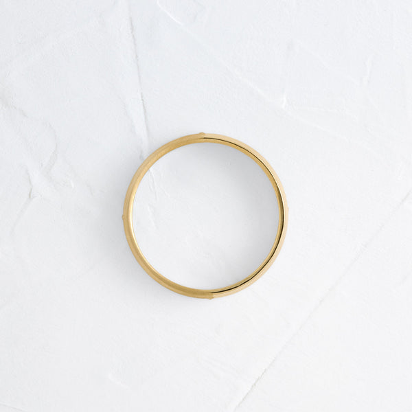 Classic Band with Dainty Stones- 0.05 CT Round Lab Grown Diamond Men's Wedding Band - Classic- Men's Wedding Band