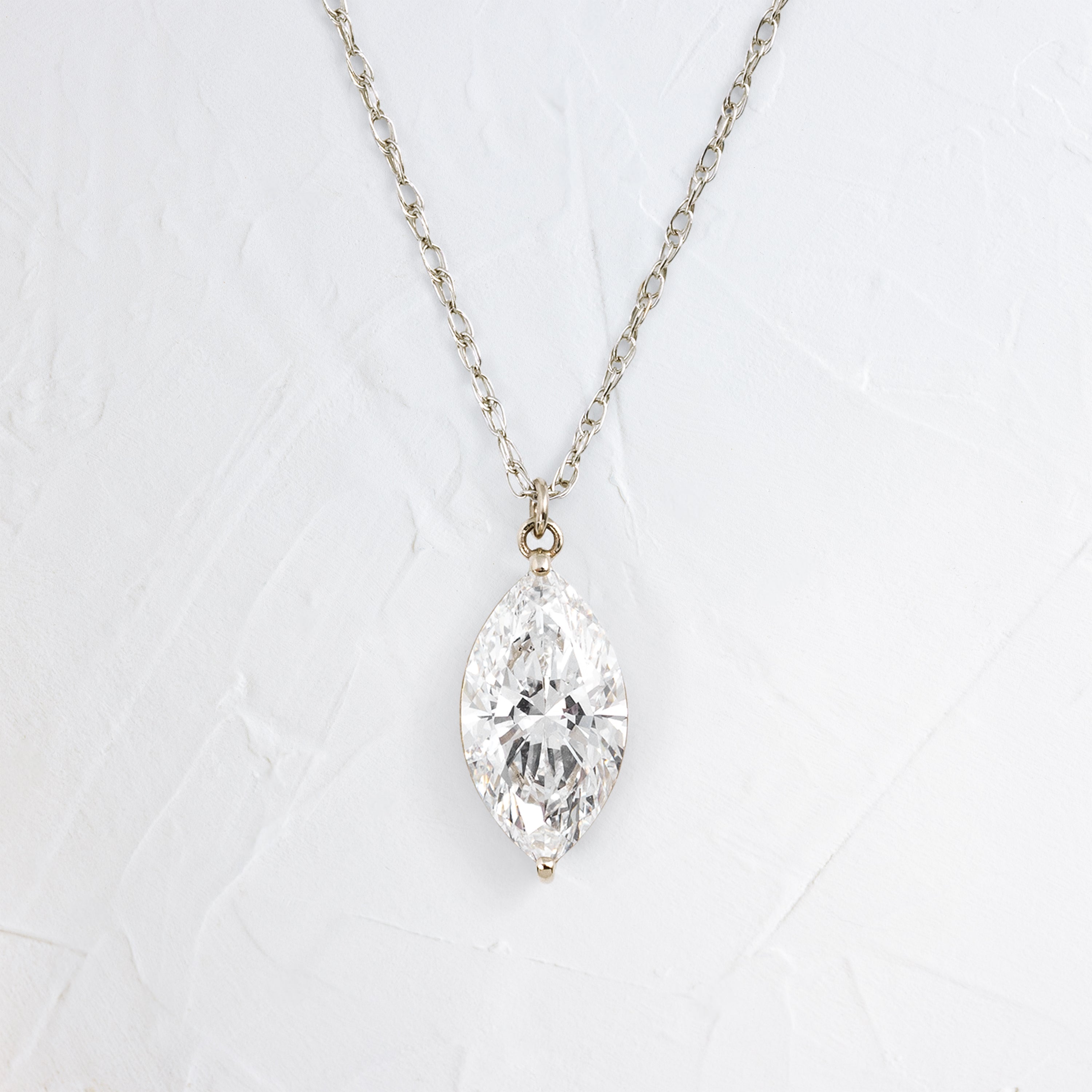 Solitaire- 1.0 CT Oval Lab Grown Diamond Necklace