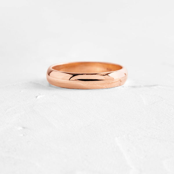 Half Round- Men's Wedding Band - Classic- Men's Wedding Band