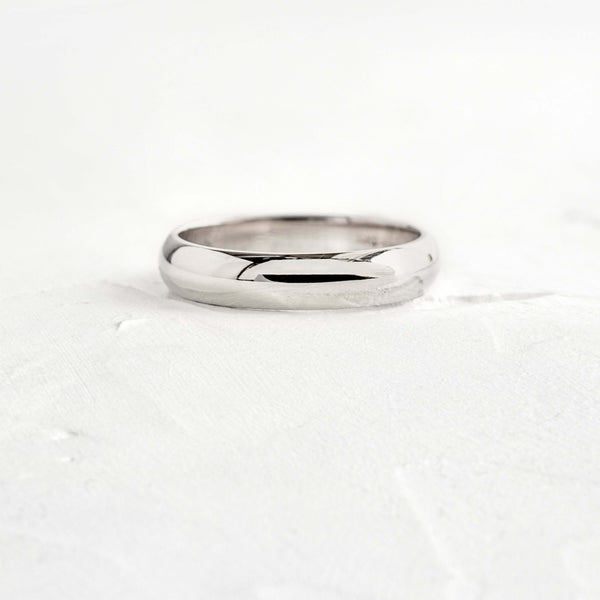 Half Round- Men's Wedding Band - Classic- Men's Wedding Band