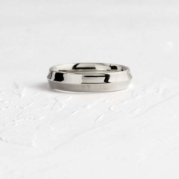 Soft Bevel- Men's Wedding Band - Classic- Men's Wedding Band