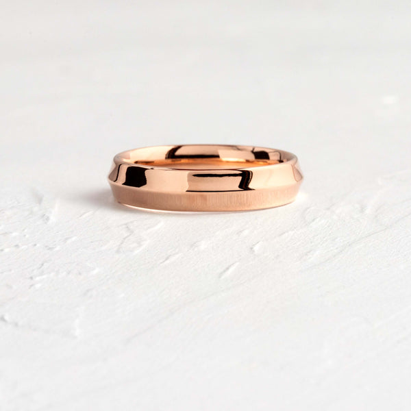 Soft Bevel- Men's Wedding Band - Classic- Men's Wedding Band