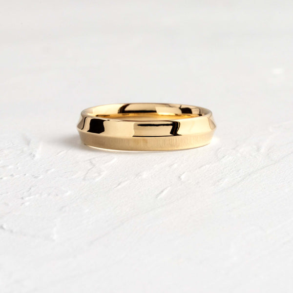Soft Bevel- Men's Wedding Band - Classic- Men's Wedding Band
