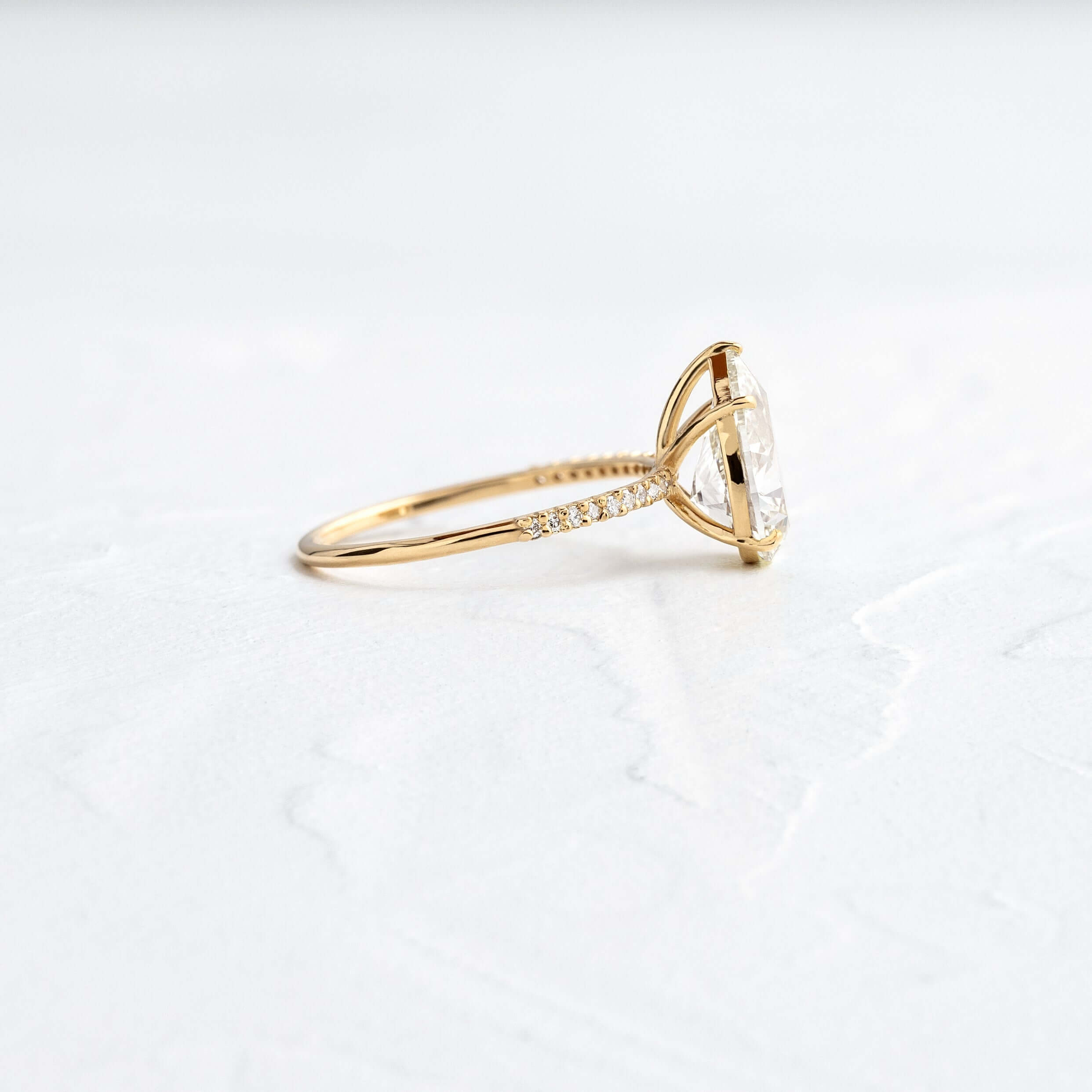 Solitaire-Oval Lab Grown Diamond Engagement Ring