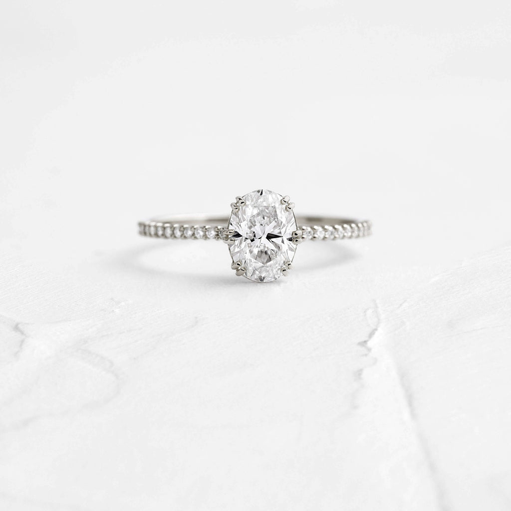 Solitaire-Oval Lab Grown Diamond Engagement Ring