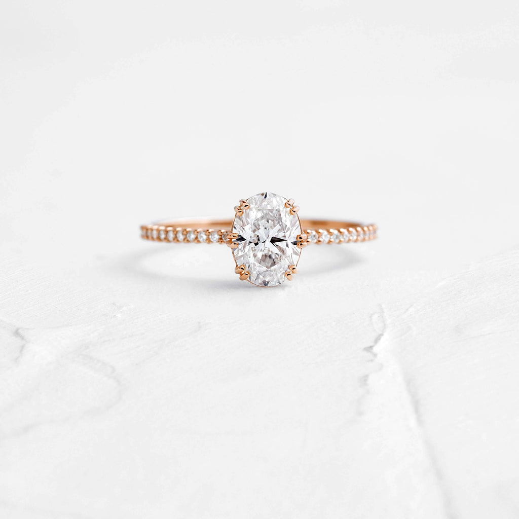 Solitaire-Oval Lab Grown Diamond Engagement Ring