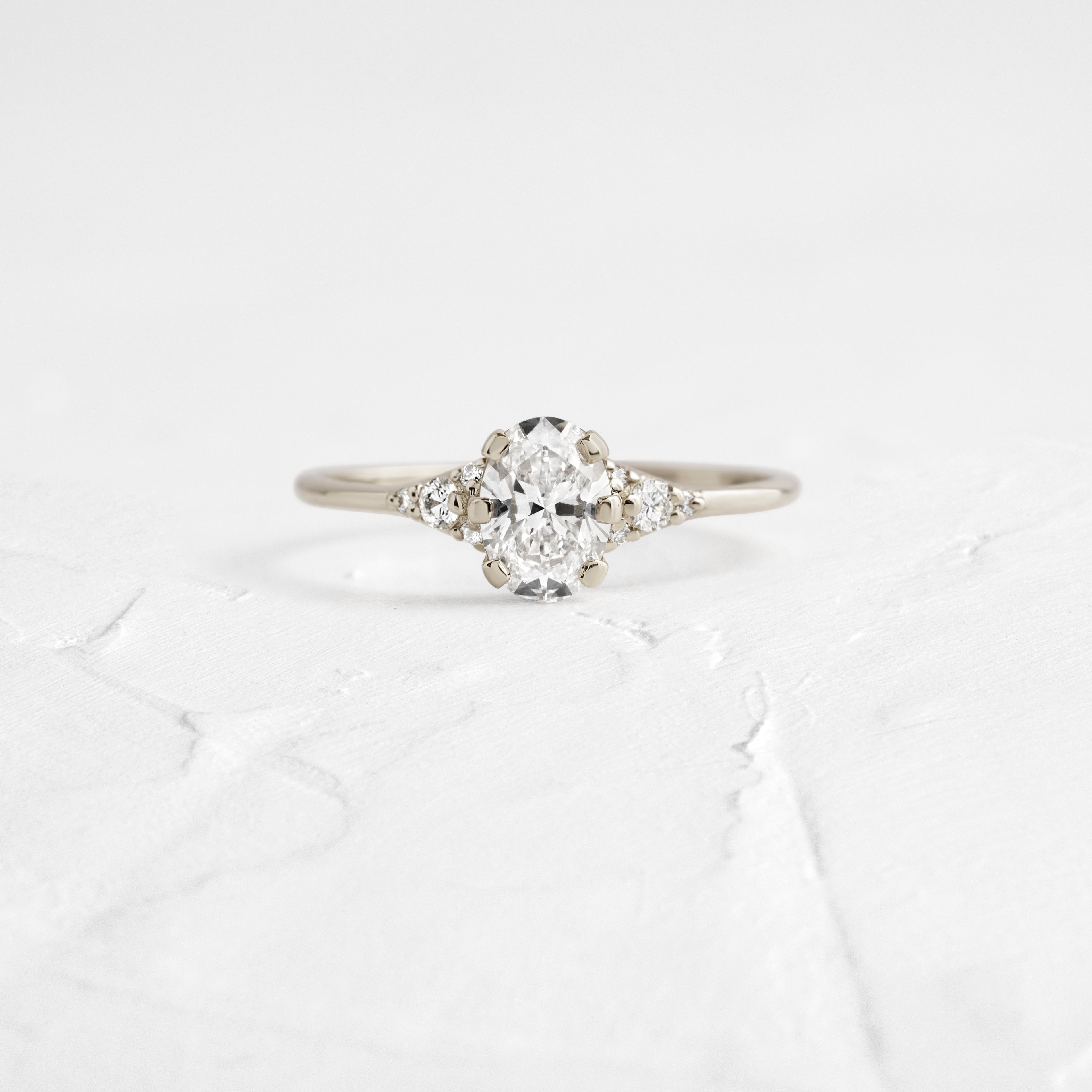 Solitaire-Oval Lab Grown Diamond Engagement Ring