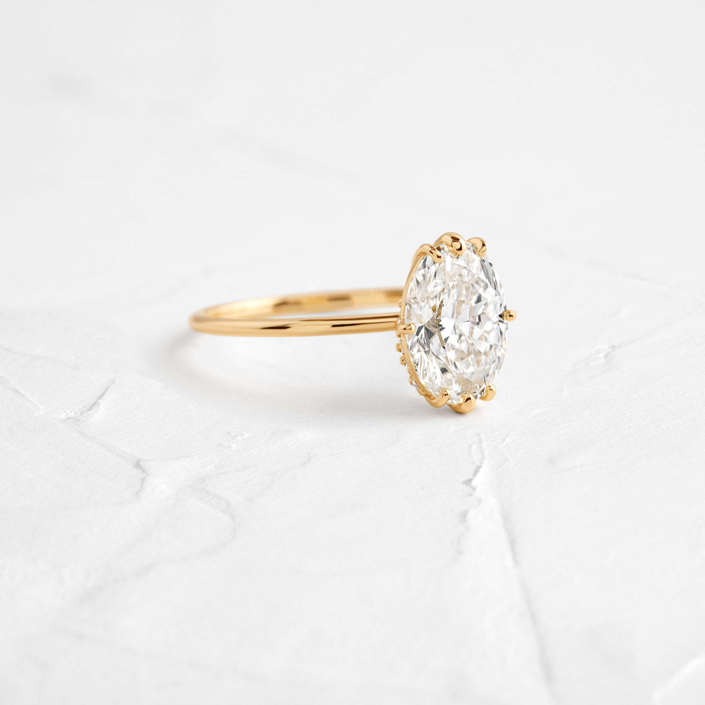 Solitaire-Oval Lab Grown Diamond Engagement Ring