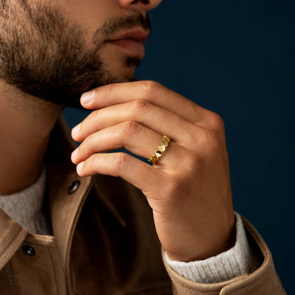Octagon- Men's Wedding Band - Classic- Men's Wedding Band