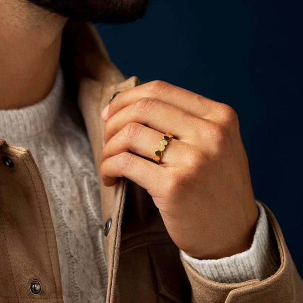Octagon- Men's Wedding Band - Classic- Men's Wedding Band