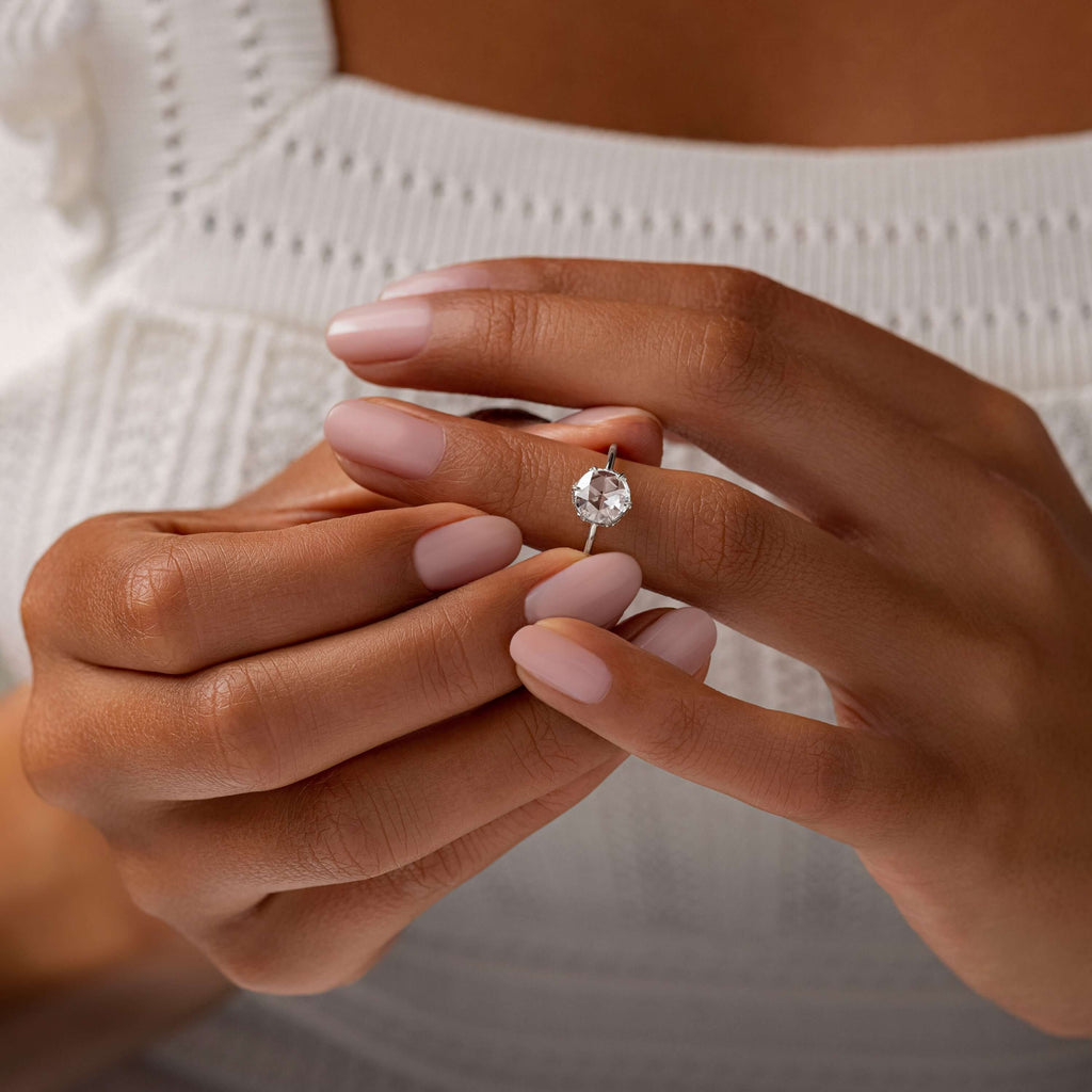 Solitaire-Oval Lab Grown Diamond Engagement Ring