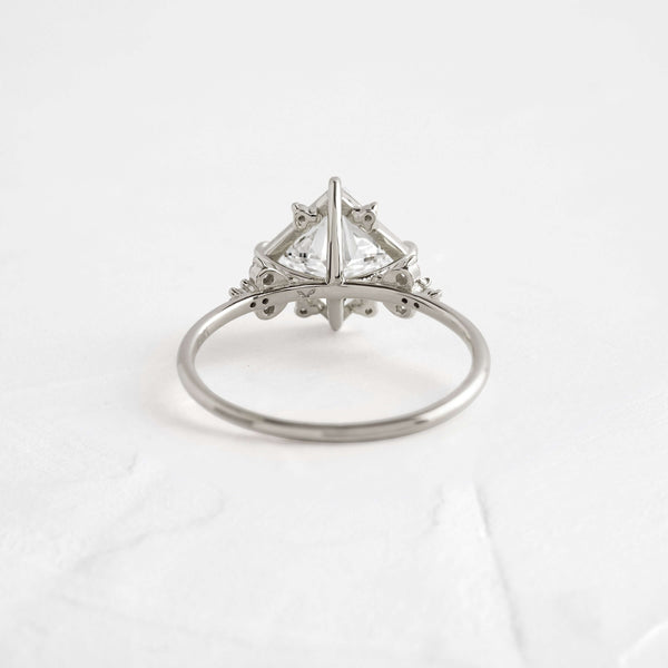 Cluster-Princess Lab Grown Diamond Engagement Ring - Solitaire-Oval Lab Grown Diamond Engagement Ring