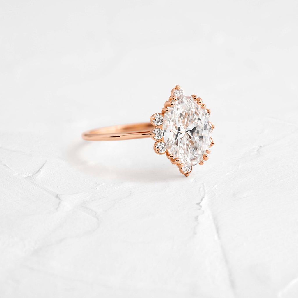 Solitaire-Oval Lab Grown Diamond Engagement Ring