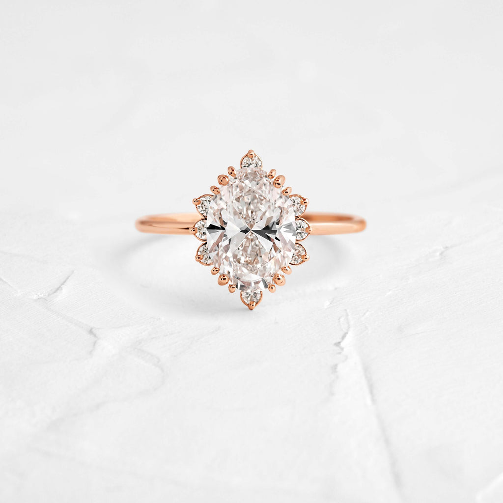 Solitaire-Oval Lab Grown Diamond Engagement Ring