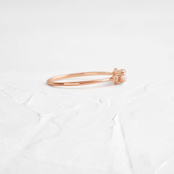 East West Cluster Style-Oval Lab Grown Diamond Engagement Ring - Solitaire-Oval Lab Grown Diamond Engagement Ring