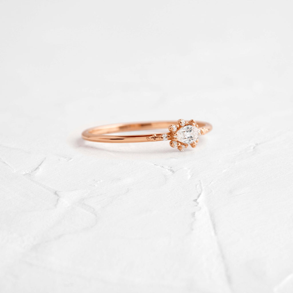 Solitaire-Oval Lab Grown Diamond Engagement Ring