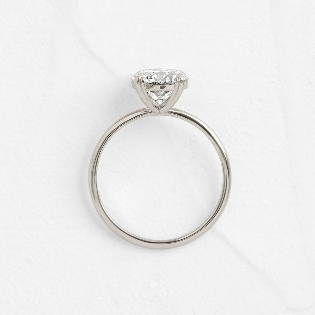 Solitaire-Oval Lab Grown Diamond Engagement Ring