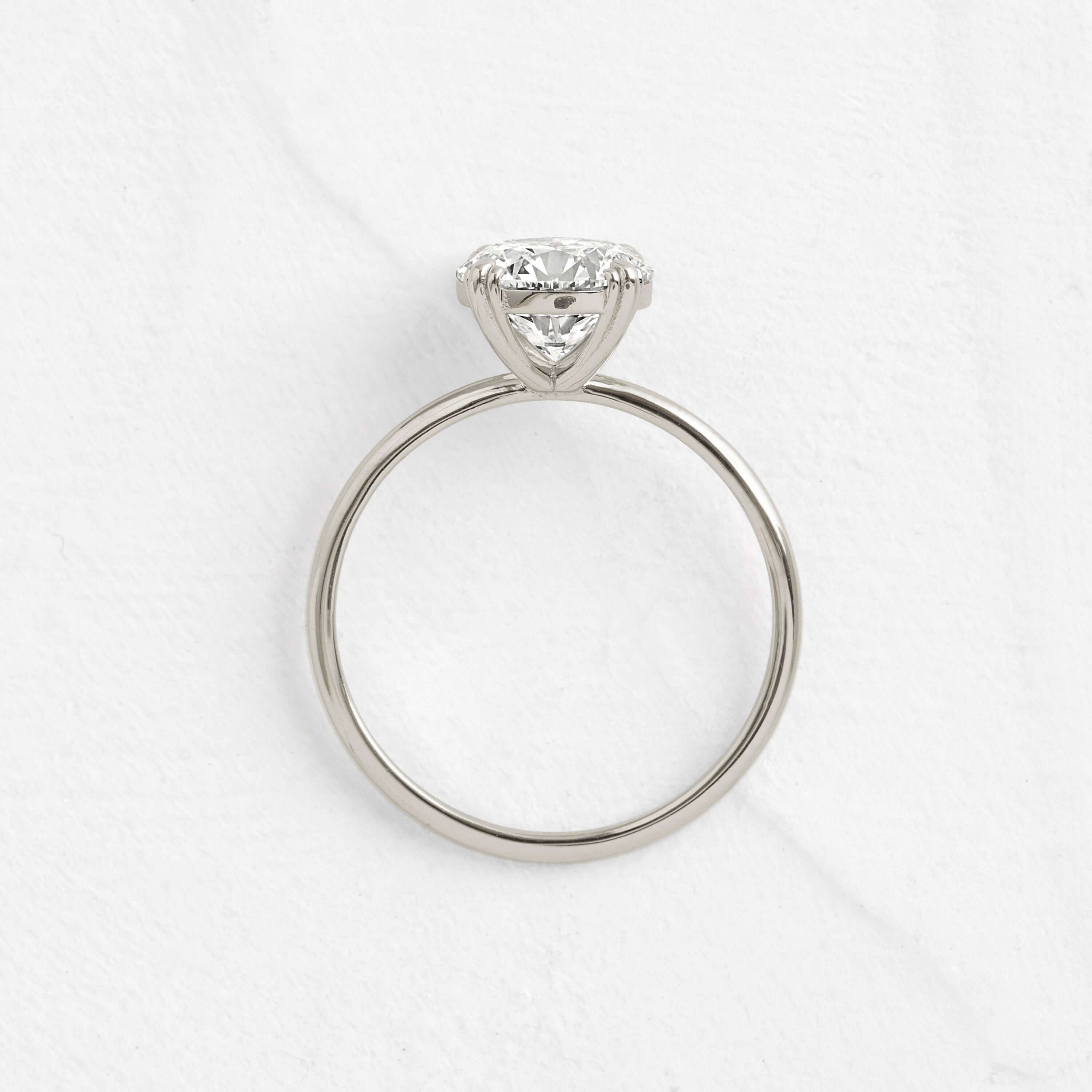 Solitaire-Oval Lab Grown Diamond Engagement Ring