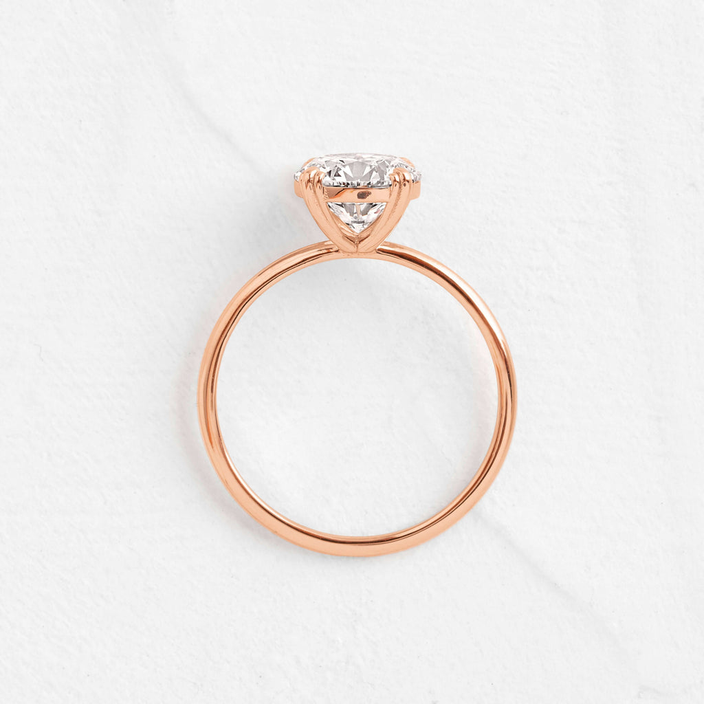 Solitaire-Oval Lab Grown Diamond Engagement Ring