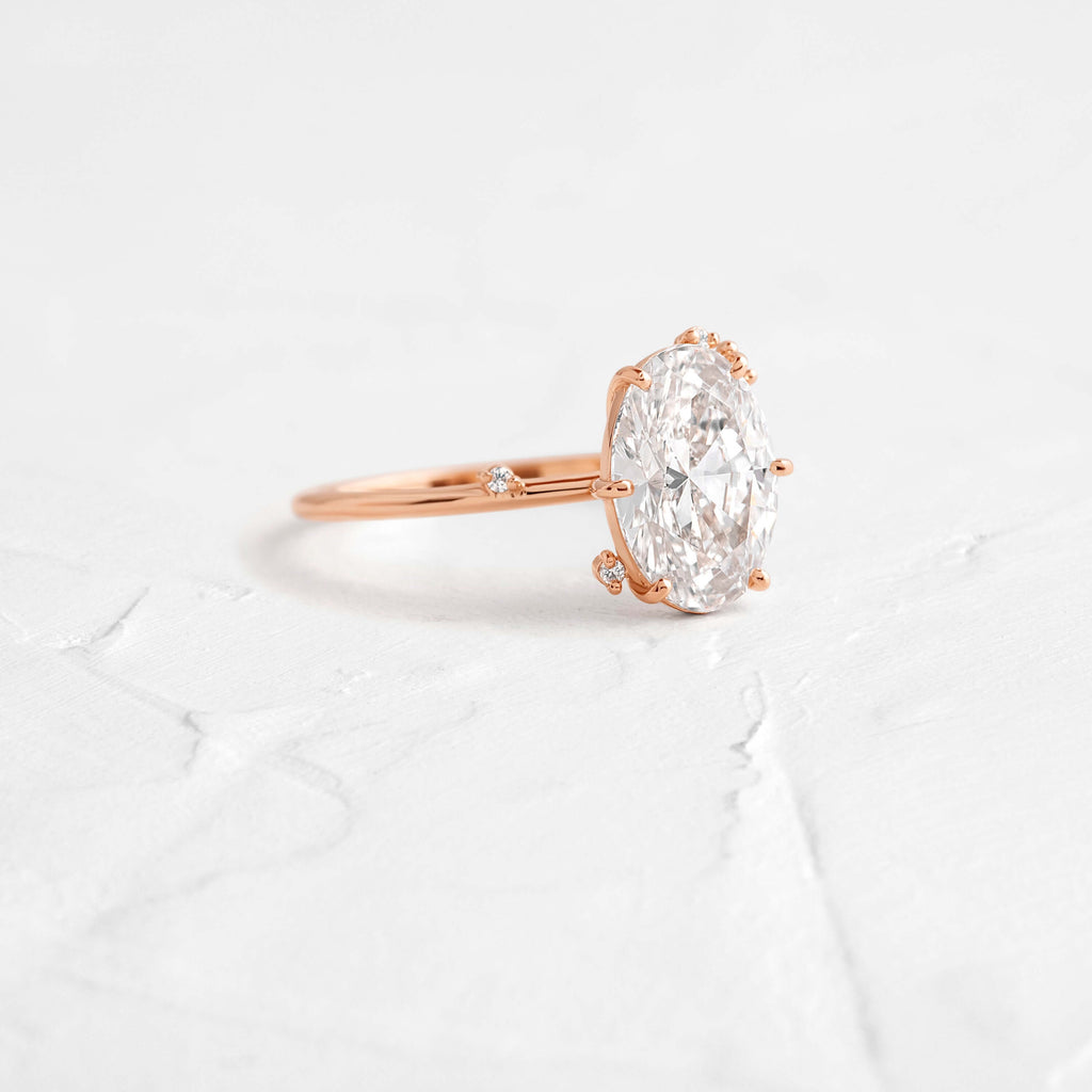 Solitaire-Oval Lab Grown Diamond Engagement Ring