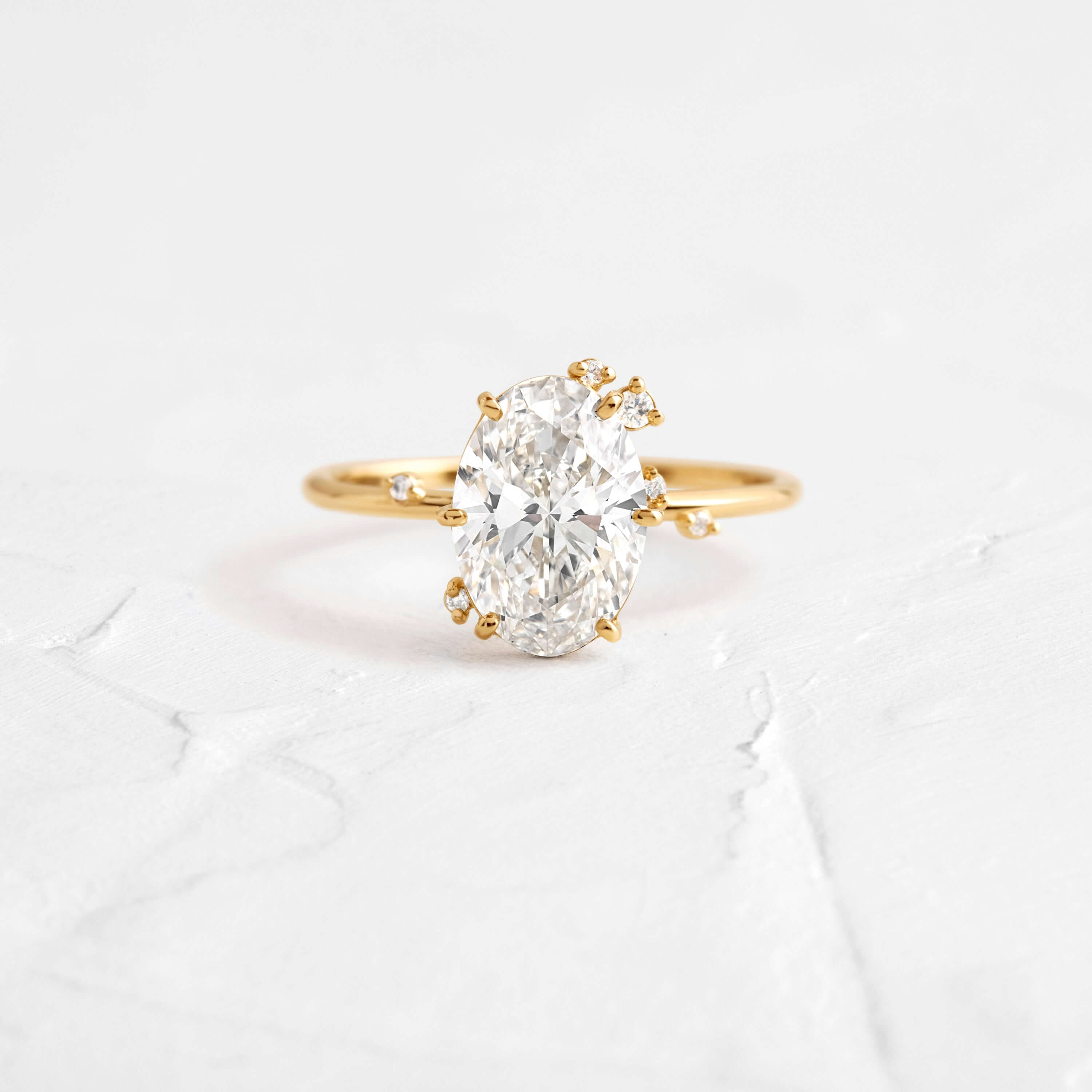 Solitaire-Oval Lab Grown Diamond Engagement Ring