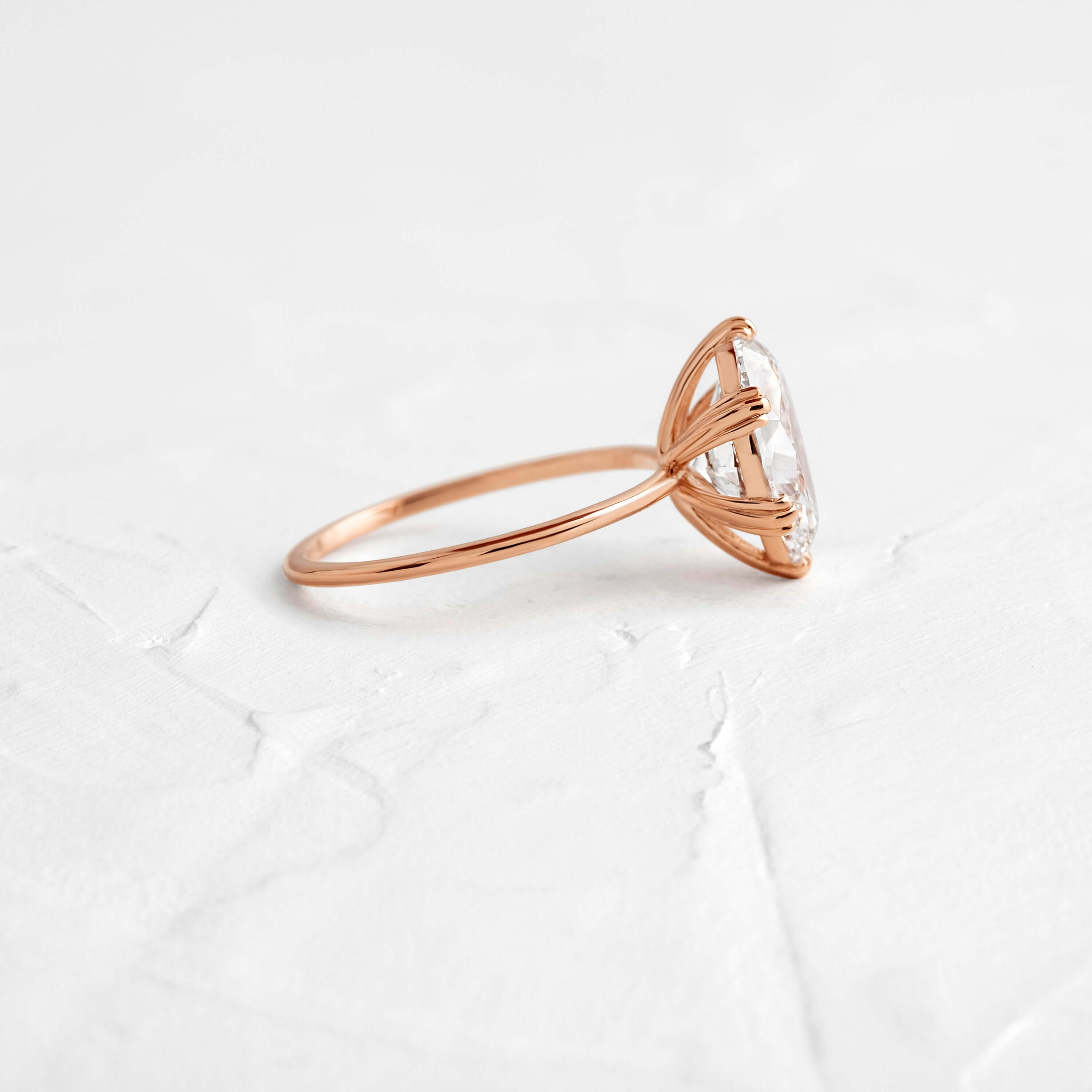 Solitaire-Oval Lab Grown Diamond Engagement Ring