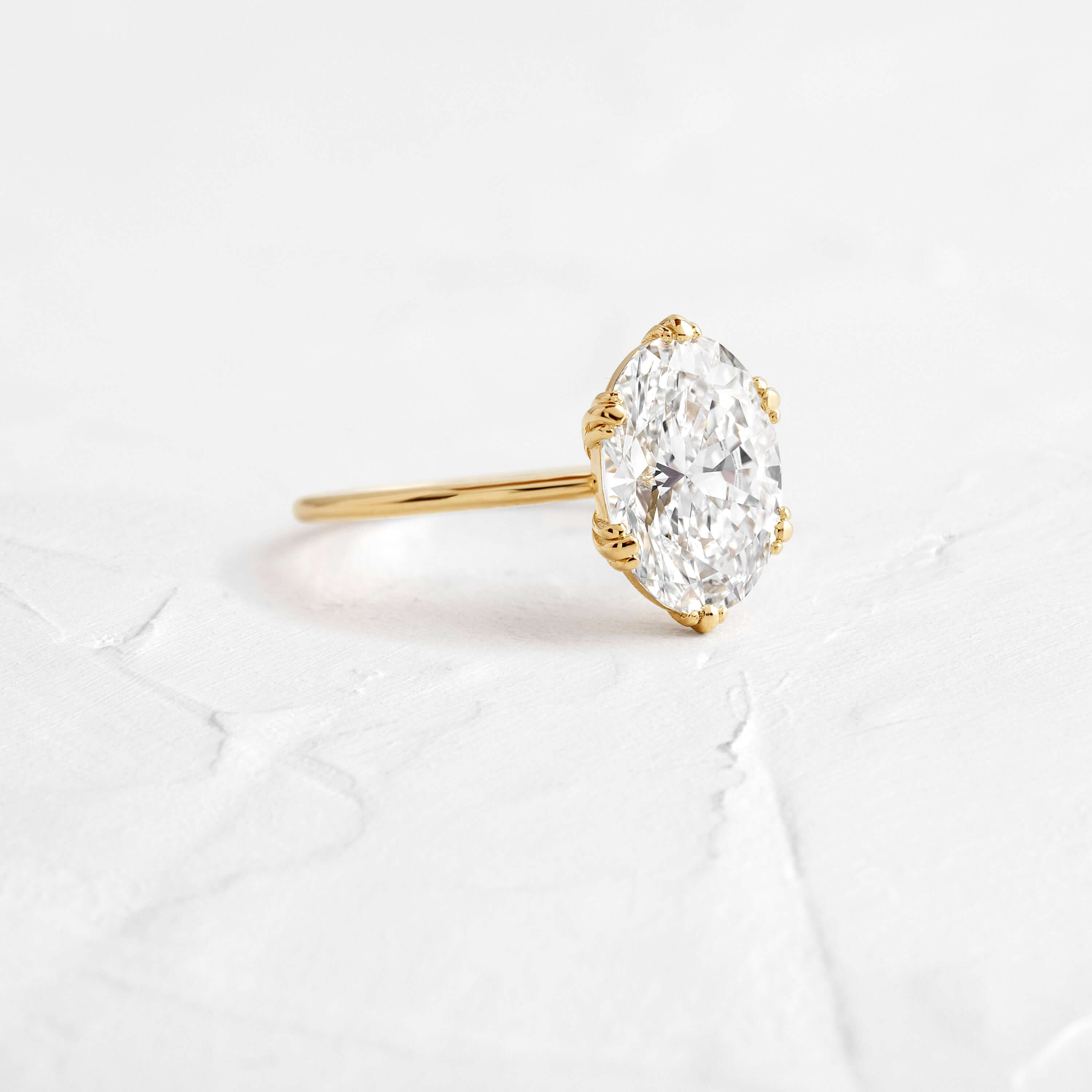 Solitaire-Oval Lab Grown Diamond Engagement Ring