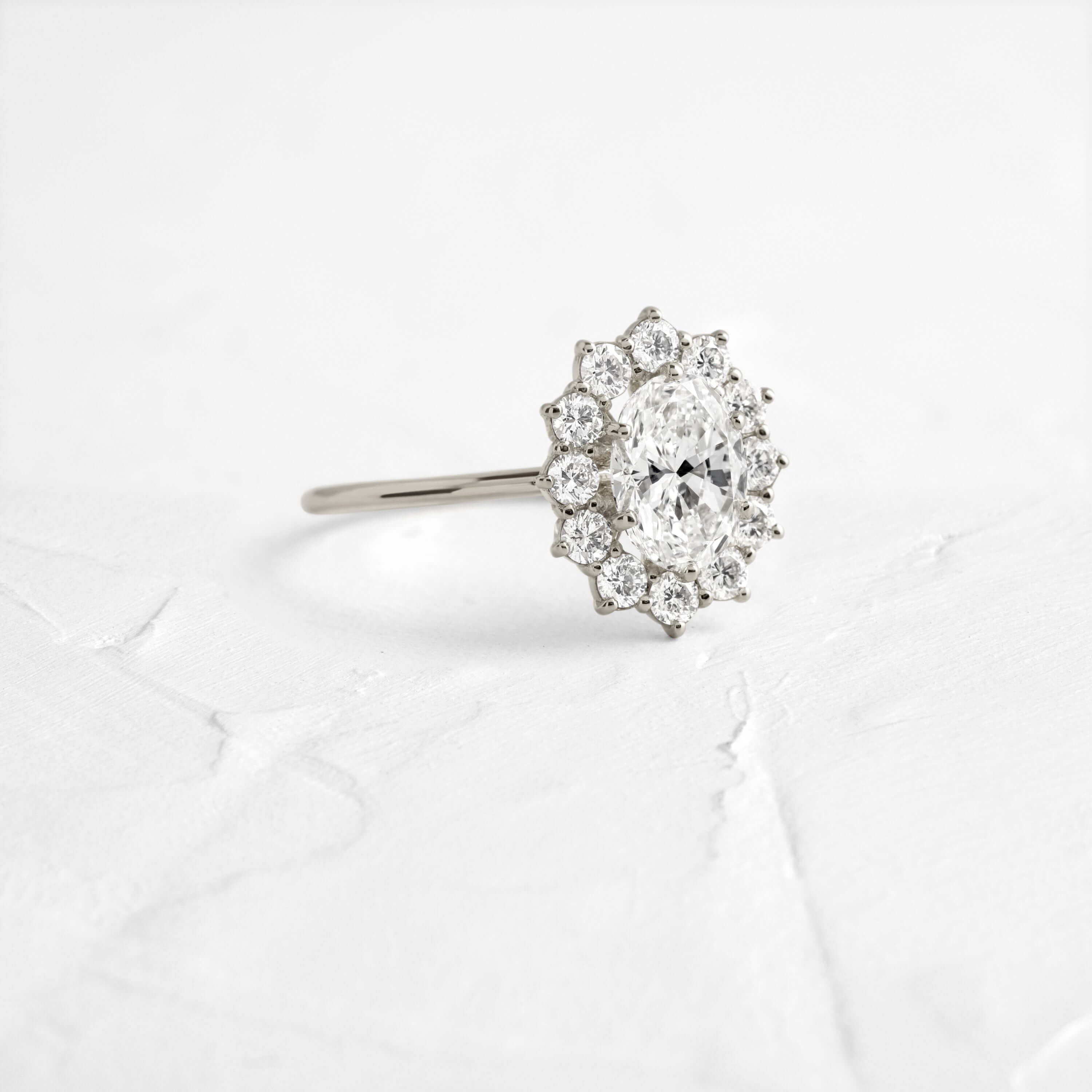Solitaire-Oval Lab Grown Diamond Engagement Ring
