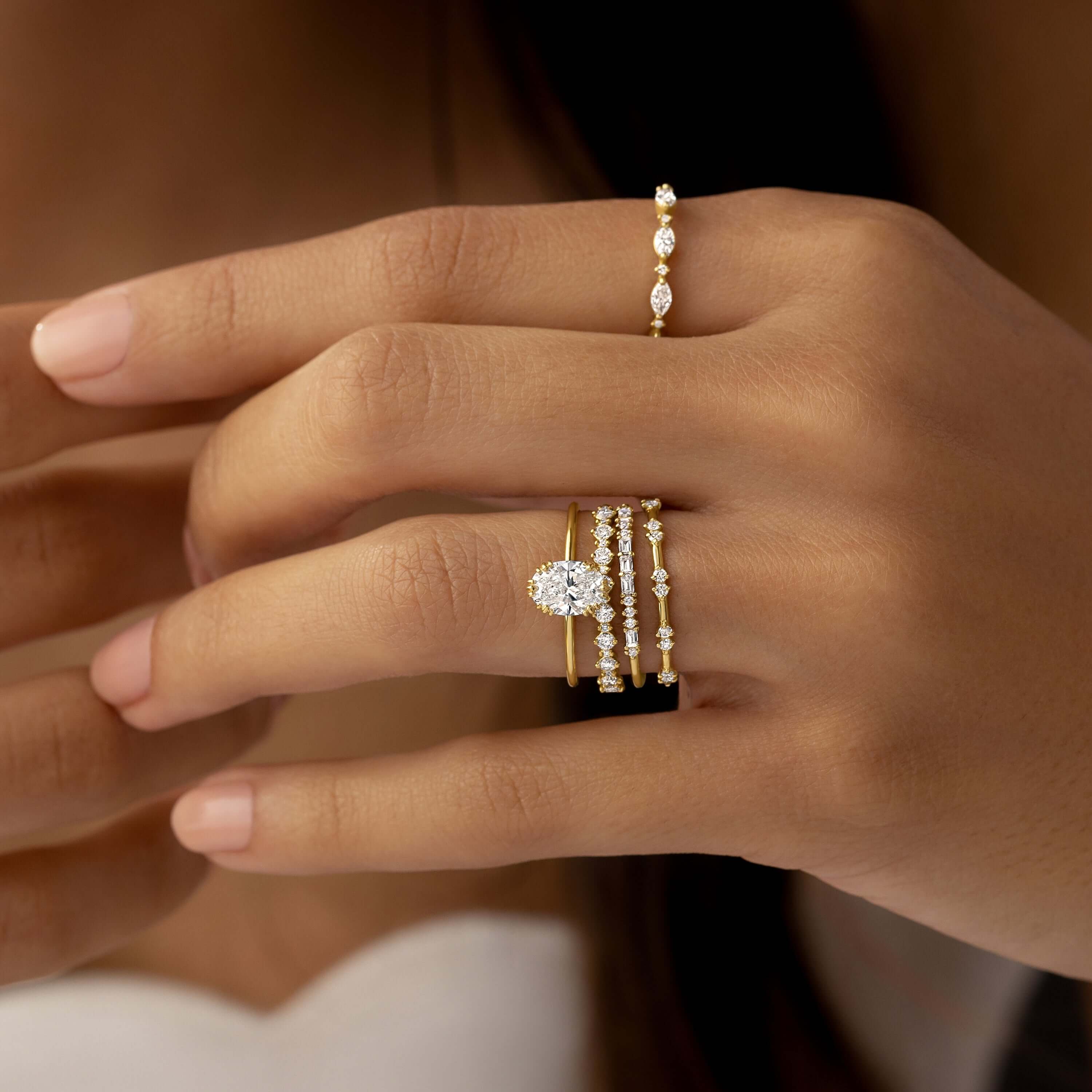 Solitaire-Oval Lab Grown Diamond Engagement Ring
