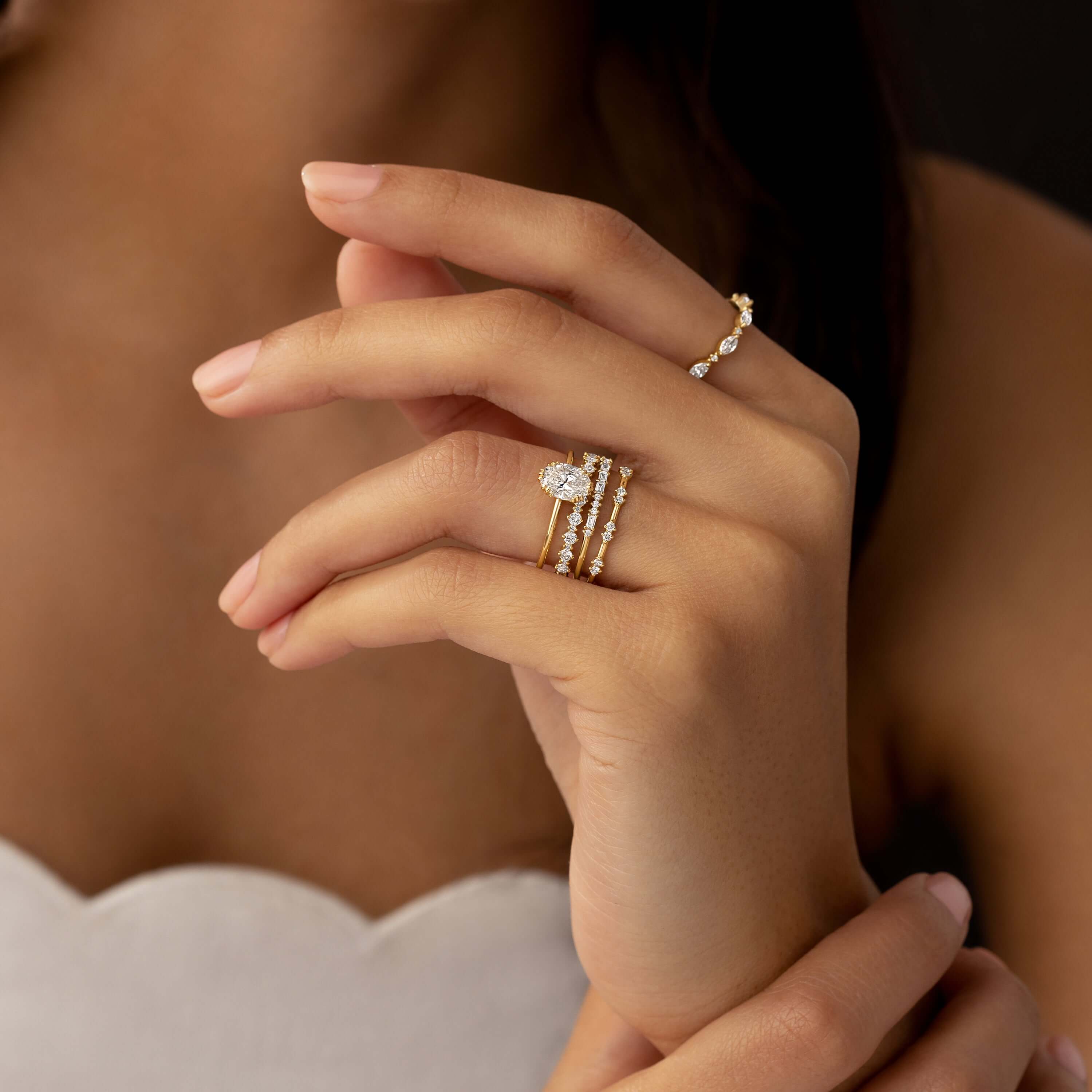 Solitaire-Oval Lab Grown Diamond Engagement Ring
