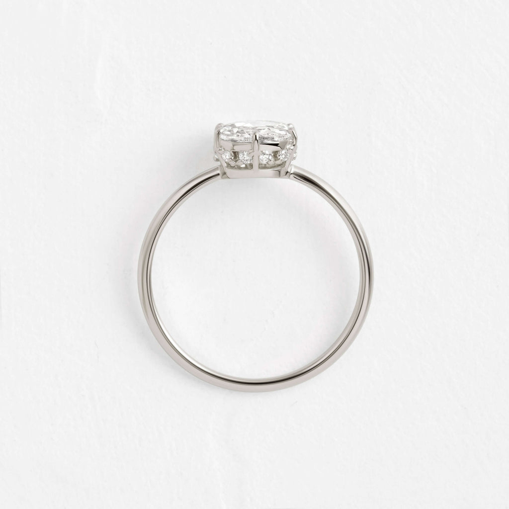 Solitaire-Oval Lab Grown Diamond Engagement Ring