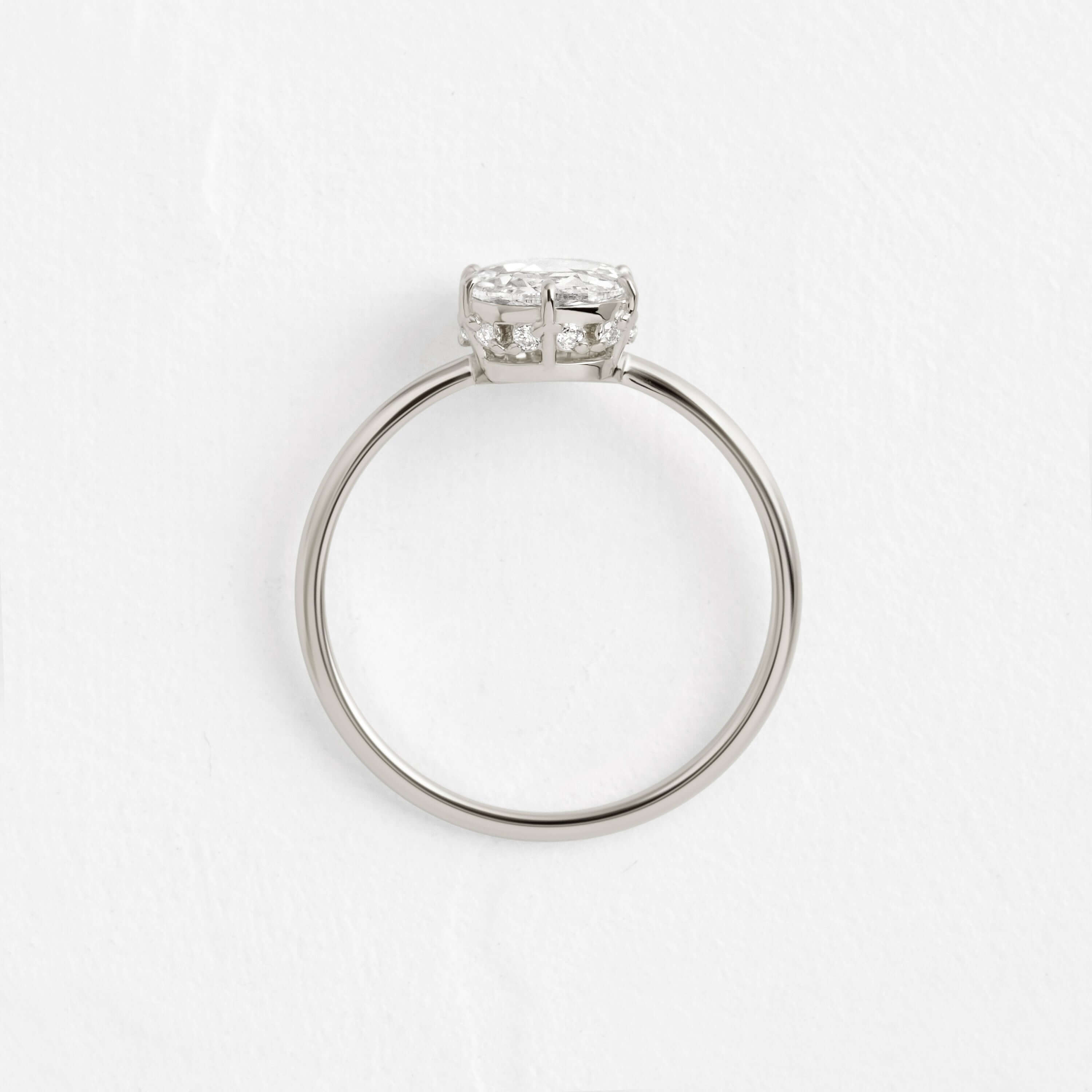 Solitaire-Oval Lab Grown Diamond Engagement Ring