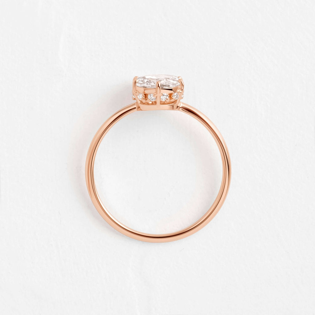 Solitaire-Oval Lab Grown Diamond Engagement Ring