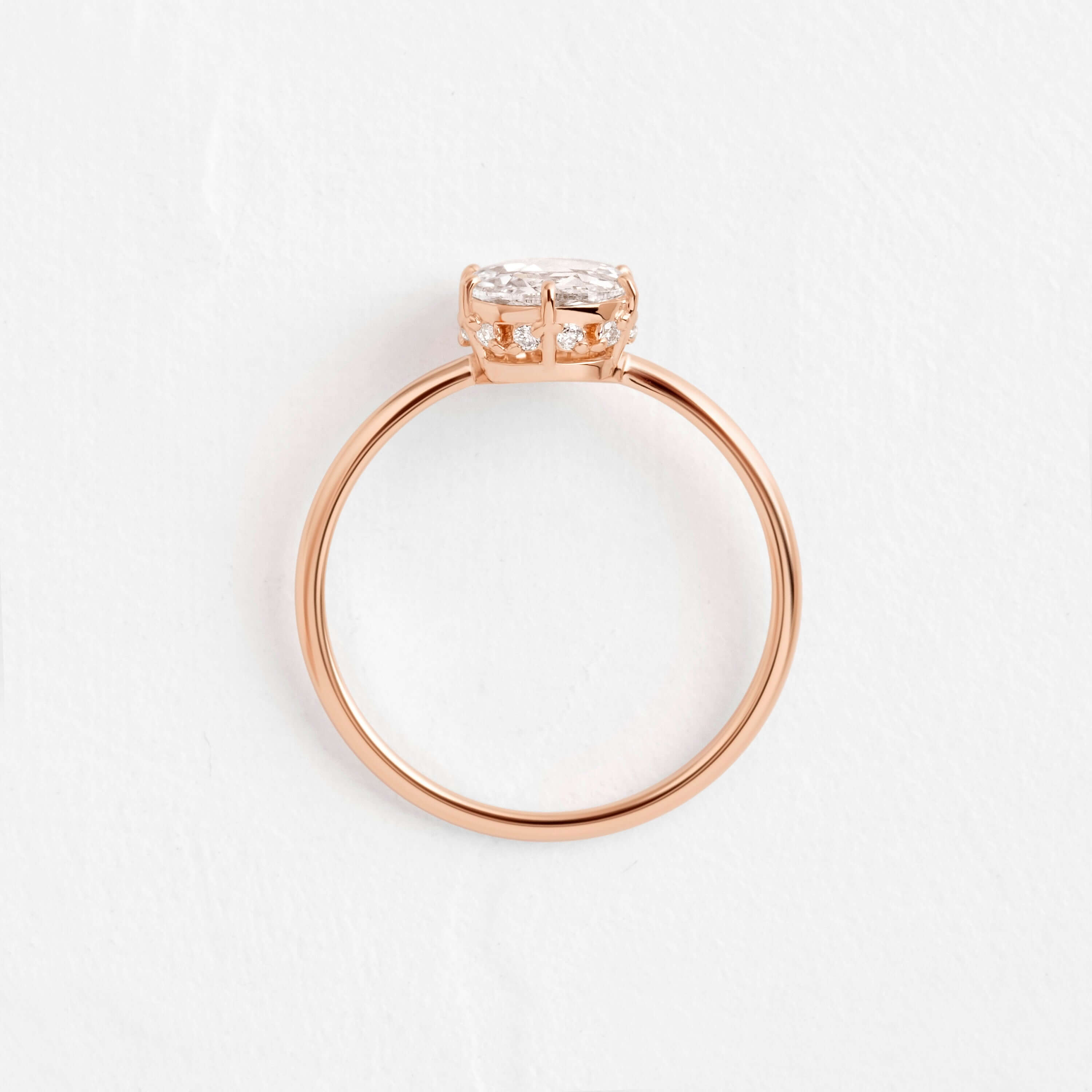 Solitaire-Oval Lab Grown Diamond Engagement Ring