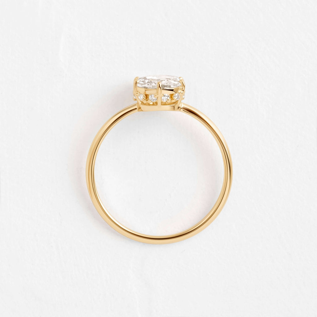Solitaire-Oval Lab Grown Diamond Engagement Ring