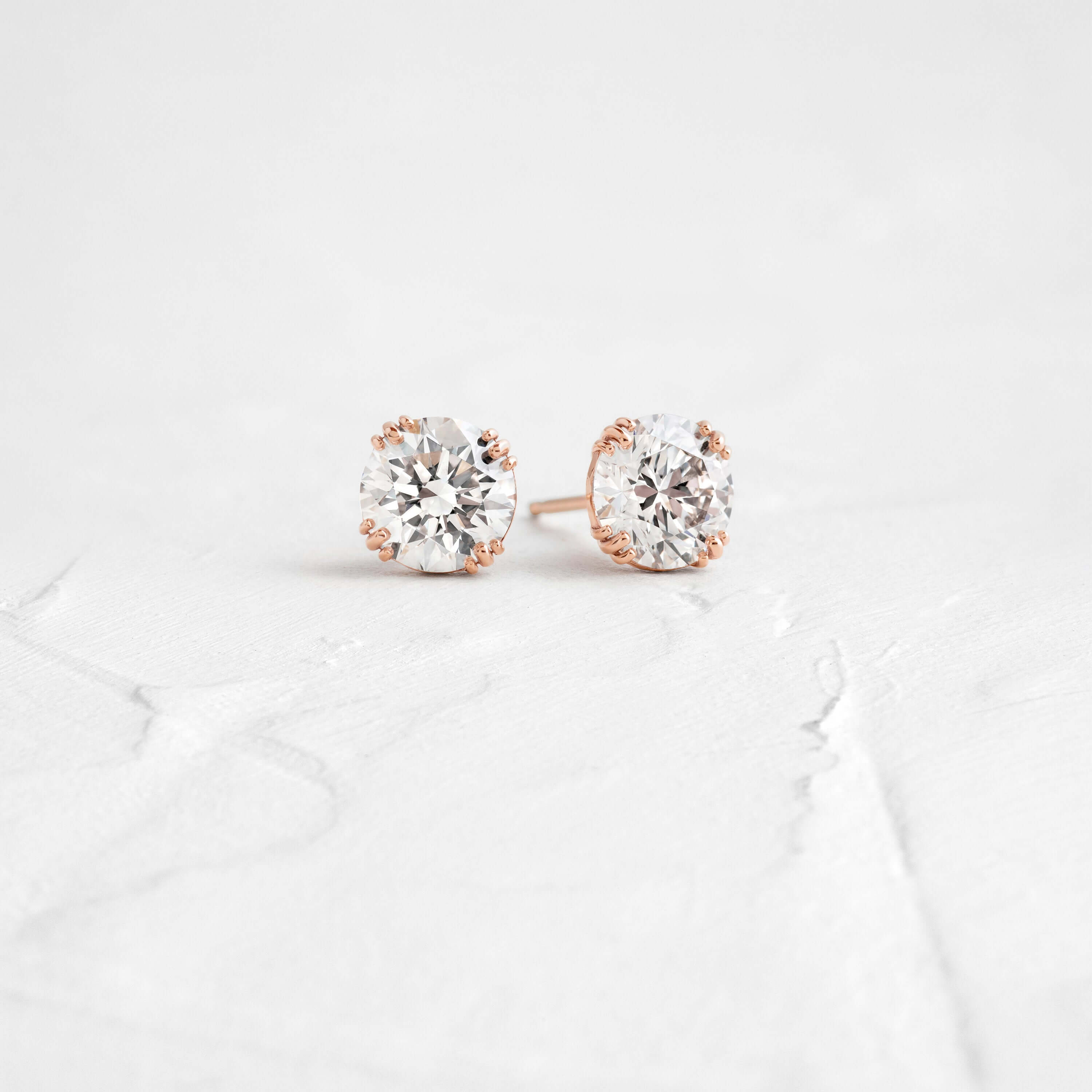 Solitaire- 1.0CT Oval Lab Grown Diamond Earrings