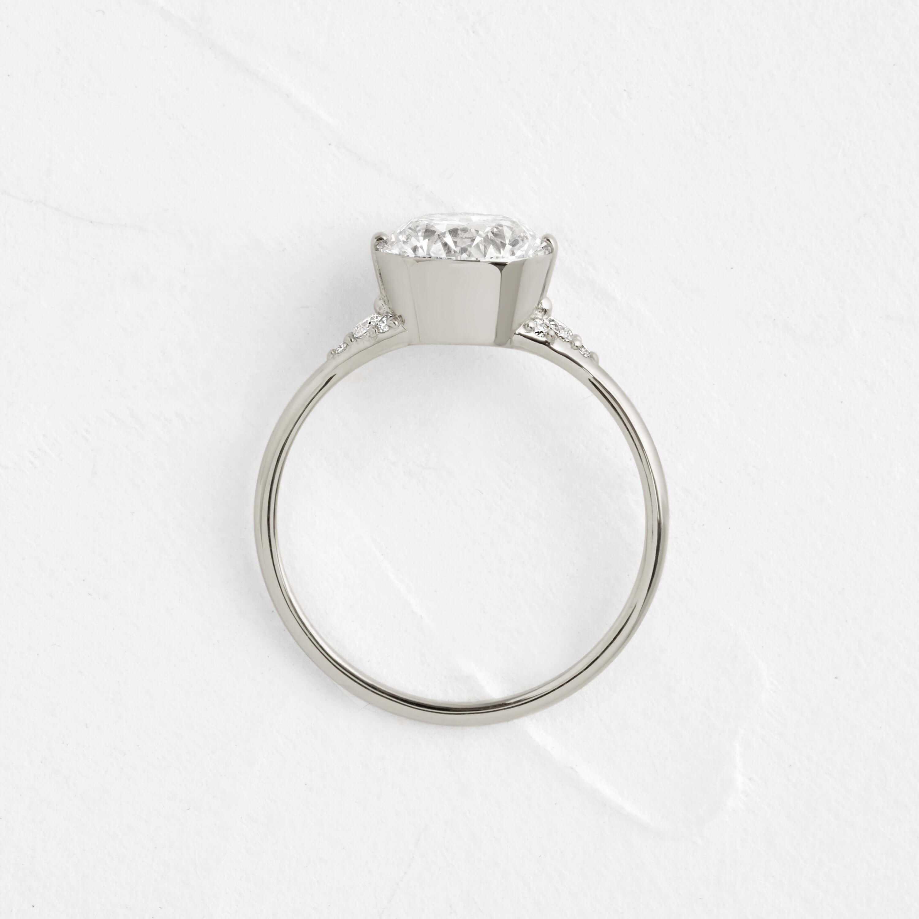 Solitaire-Oval Lab Grown Diamond Engagement Ring