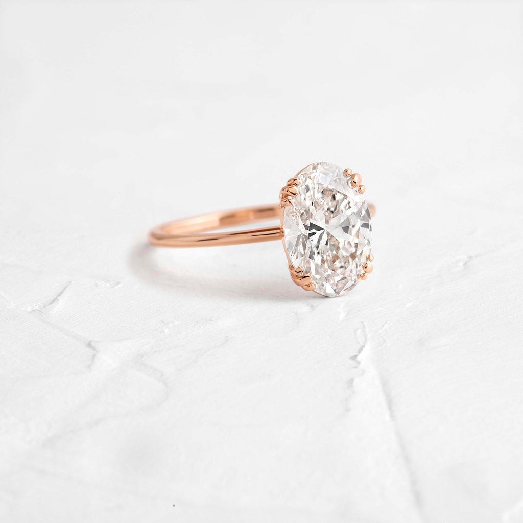 Solitaire-Oval Lab Grown Diamond Engagement Ring