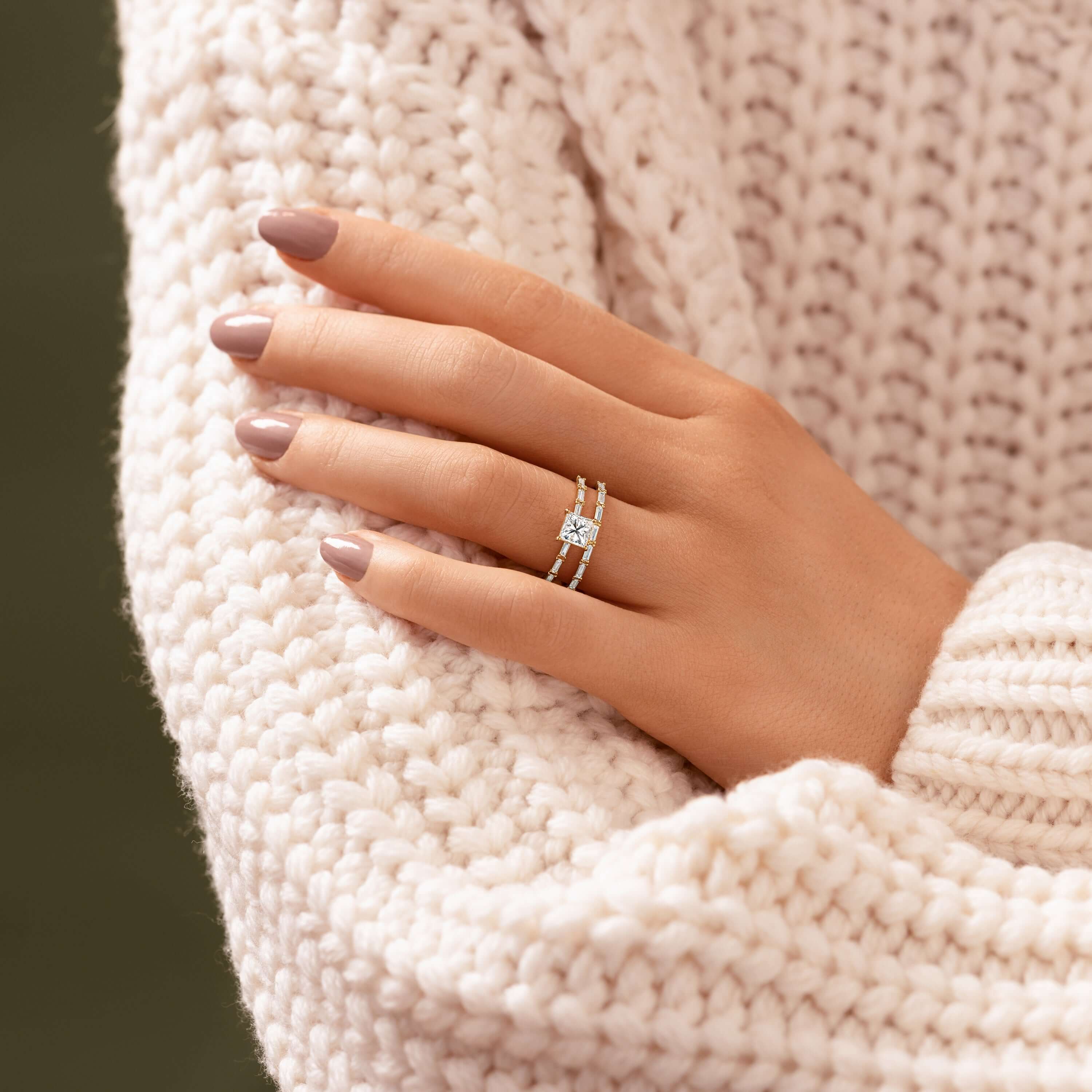 Solitaire-Oval Lab Grown Diamond Engagement Ring