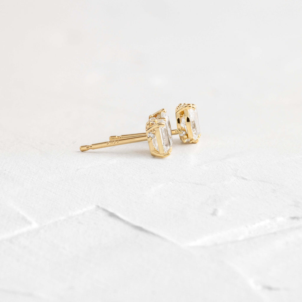 Solitaire- 1.0CT Oval Lab Grown Diamond Earrings
