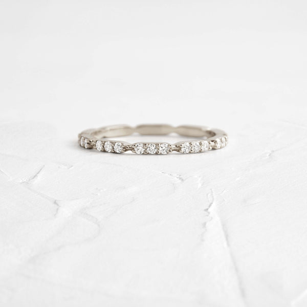 Block Eternity- 0.45 CT Round Lab Grown Diamond Wedding Band - Eternity- 0.50 CT Round Lab Grown Diamond Wedding Band