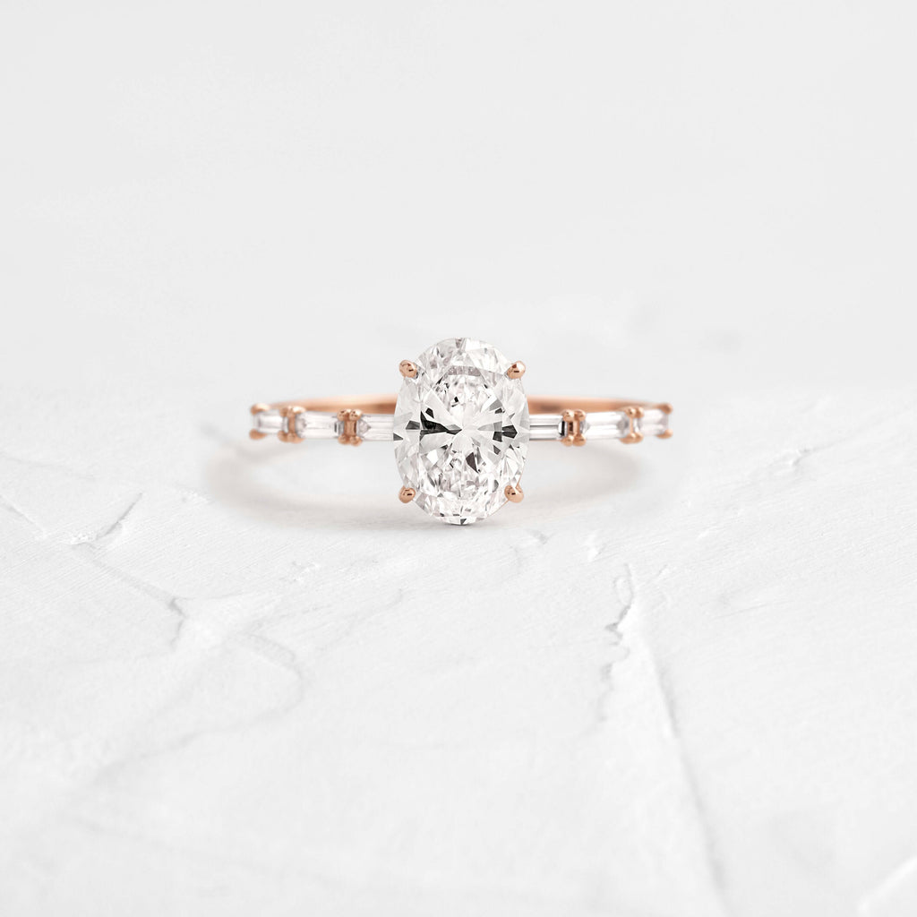 Solitaire-Oval Lab Grown Diamond Engagement Ring