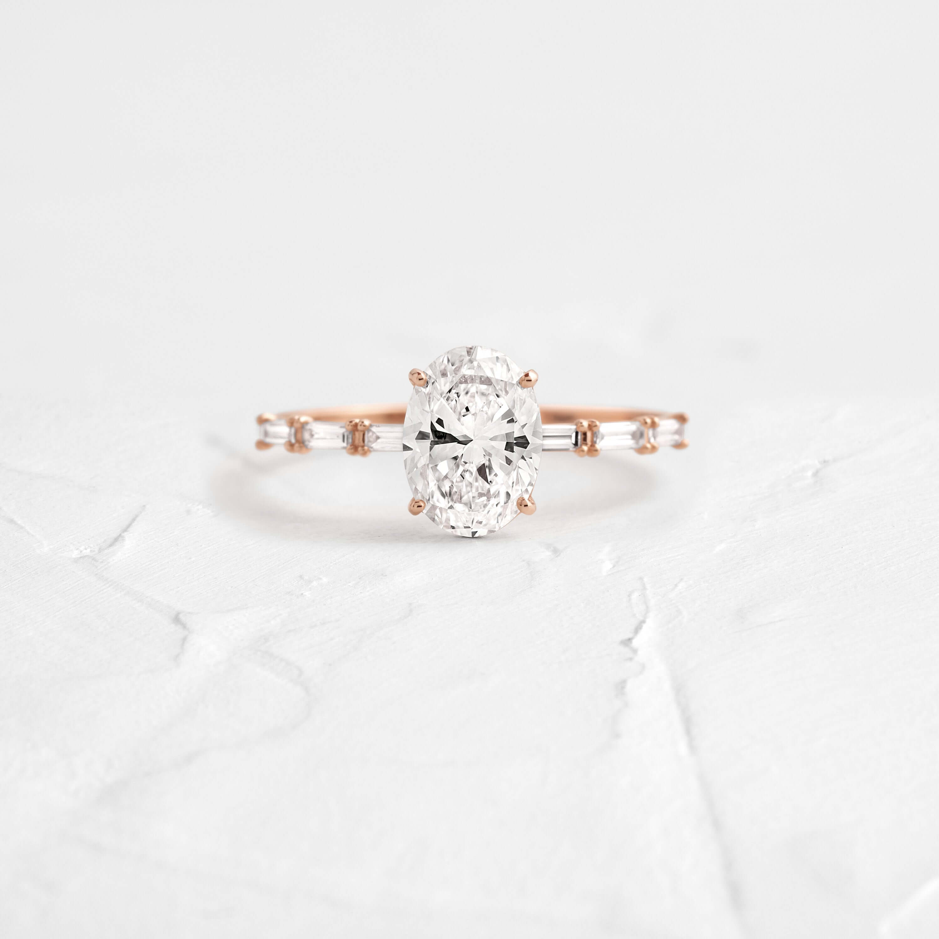 Solitaire-Oval Lab Grown Diamond Engagement Ring
