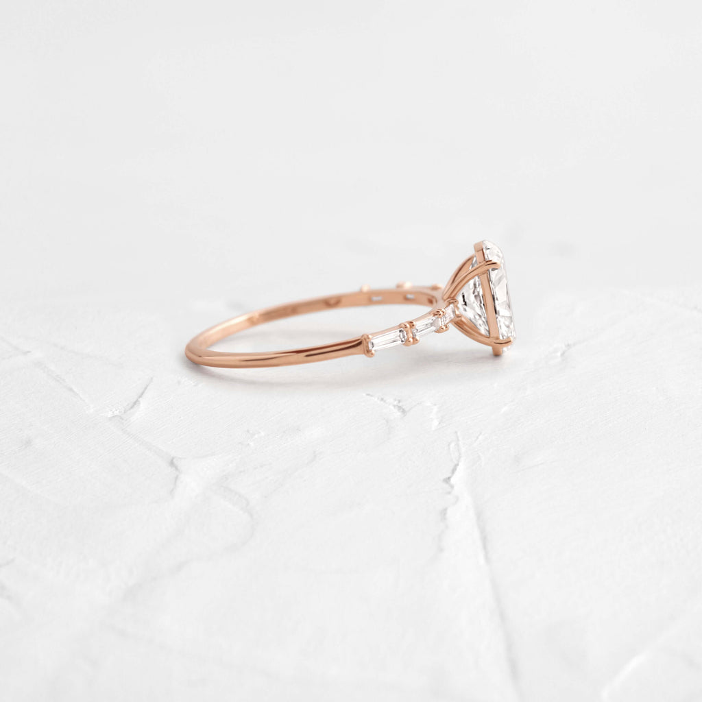 Solitaire-Oval Lab Grown Diamond Engagement Ring