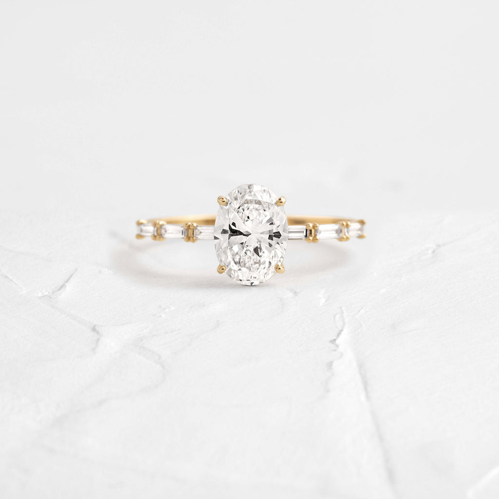 Solitaire-Oval Lab Grown Diamond Engagement Ring