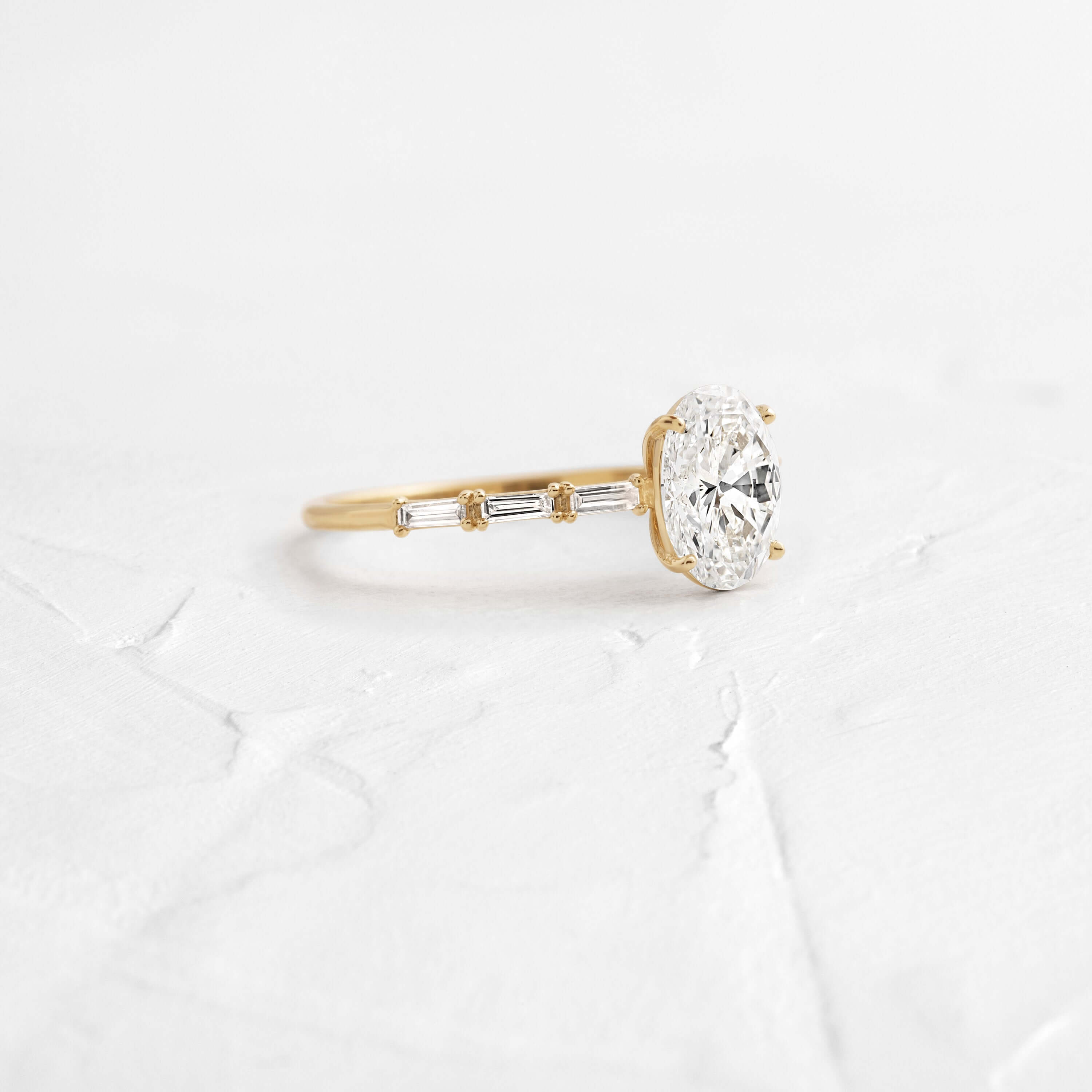Solitaire-Oval Lab Grown Diamond Engagement Ring