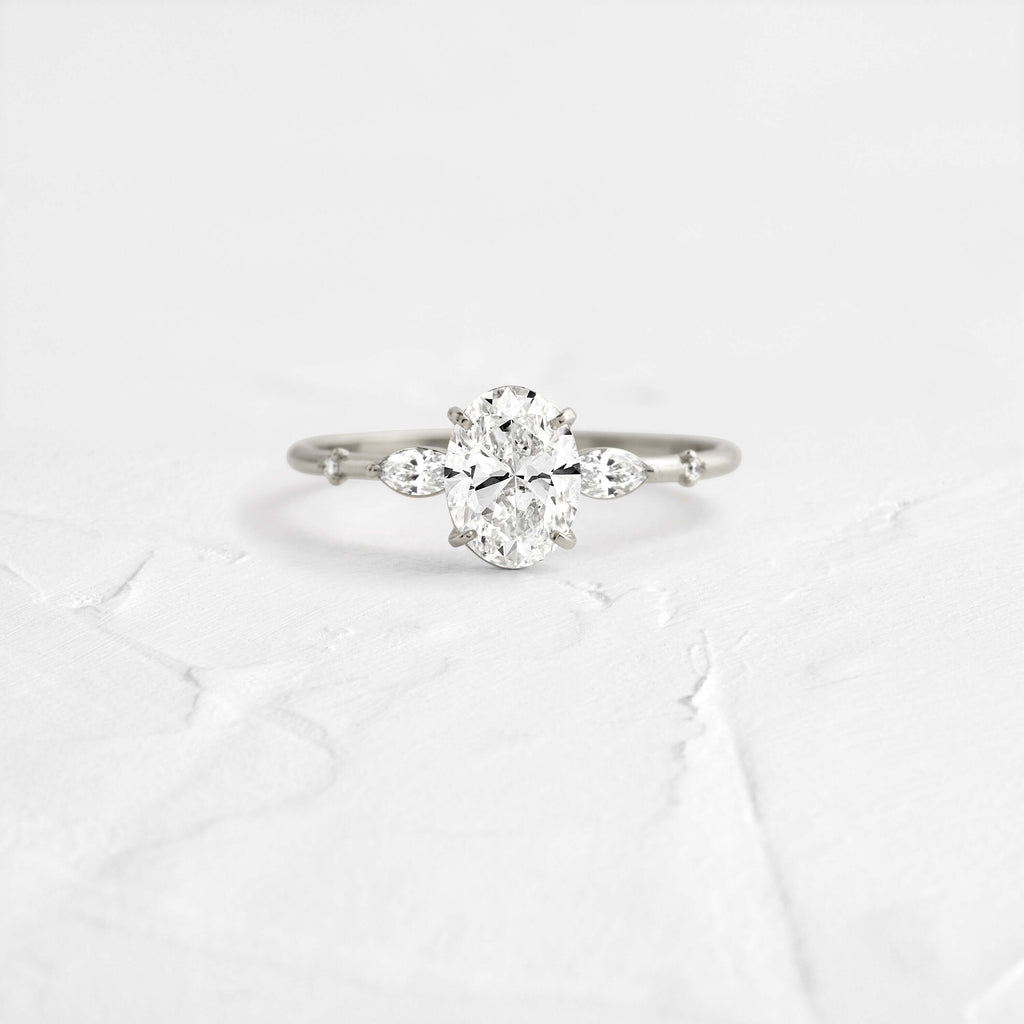 Solitaire-Oval Lab Grown Diamond Engagement Ring
