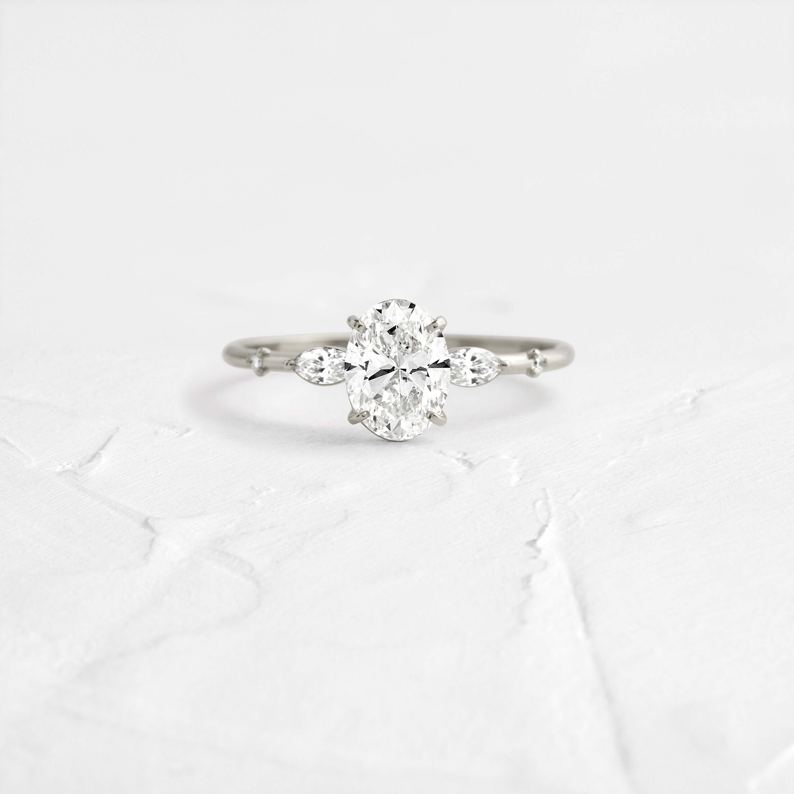 Solitaire-Oval Lab Grown Diamond Engagement Ring